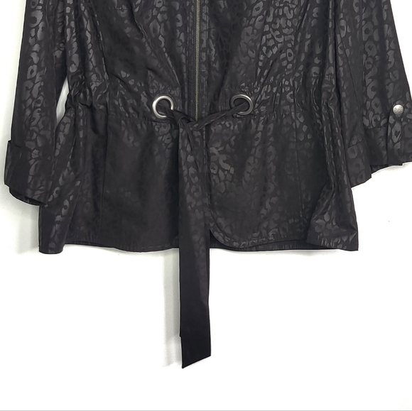 Tribal - Monochrome Black Leopard Print Jacket - Picture 2 of 5